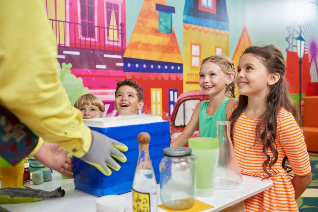 Chemistry lessons for kids. Jorful kids at playroom. Birthday party gift ideas.