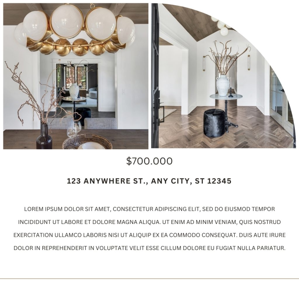 Black White Minimal Just Listed Social Reel 2