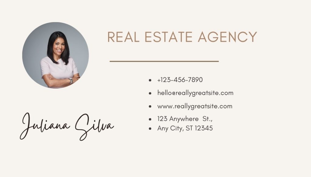 Brown and Beige Classic Business Card 2