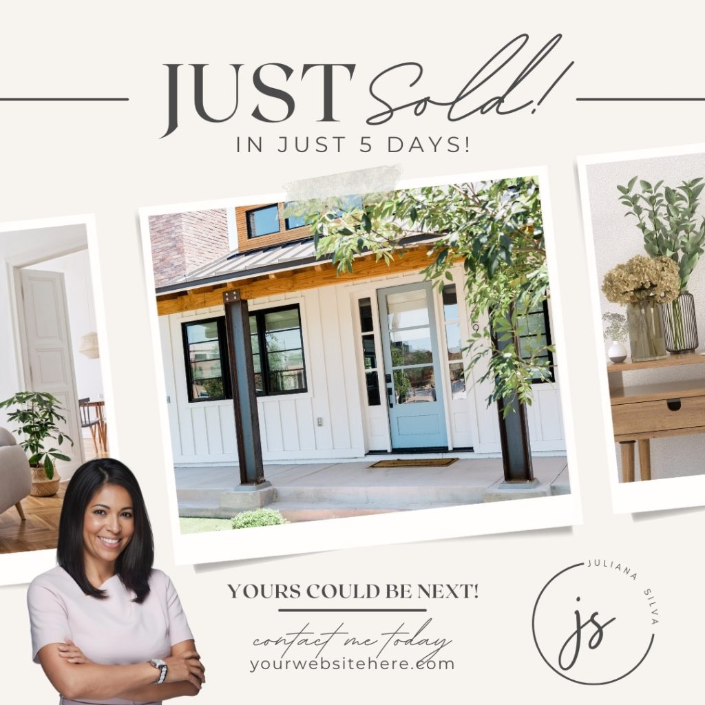 Brown and Beige Classic Just Sold Reel 1