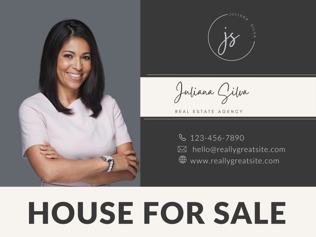 Brown and Beige Classic Yard Sign