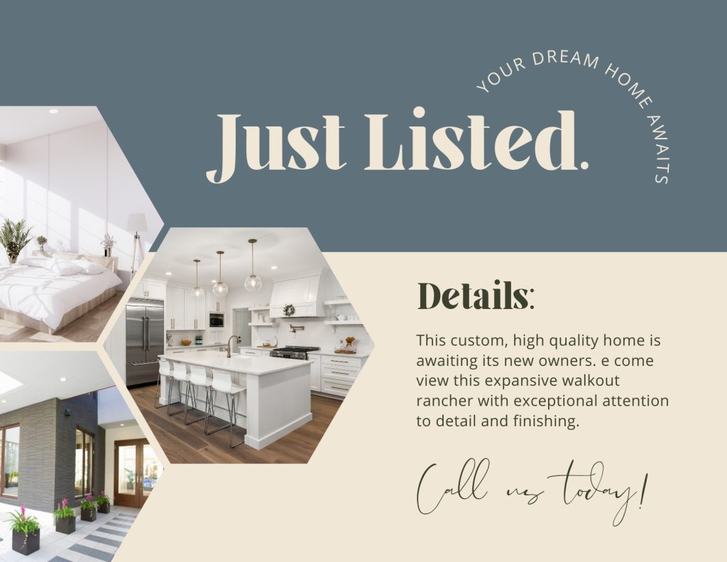 Opulence Real Estate Just Listed Marketing Postcard 1