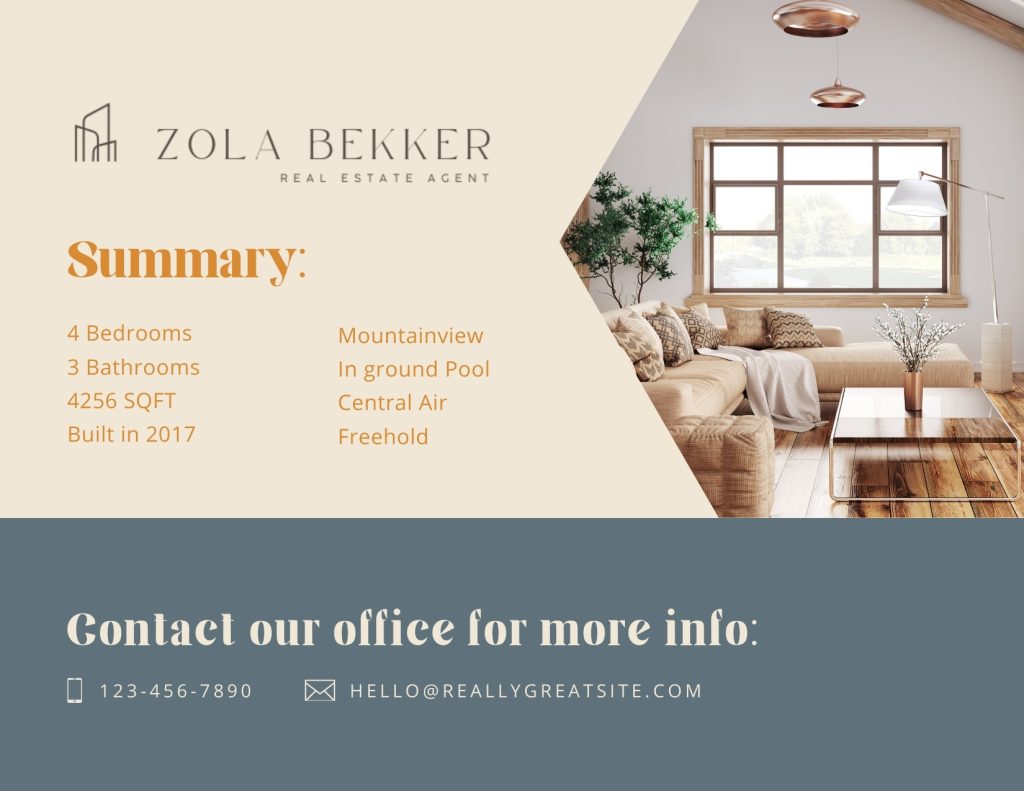 Opulence Real Estate Just Listed Marketing Postcard 2