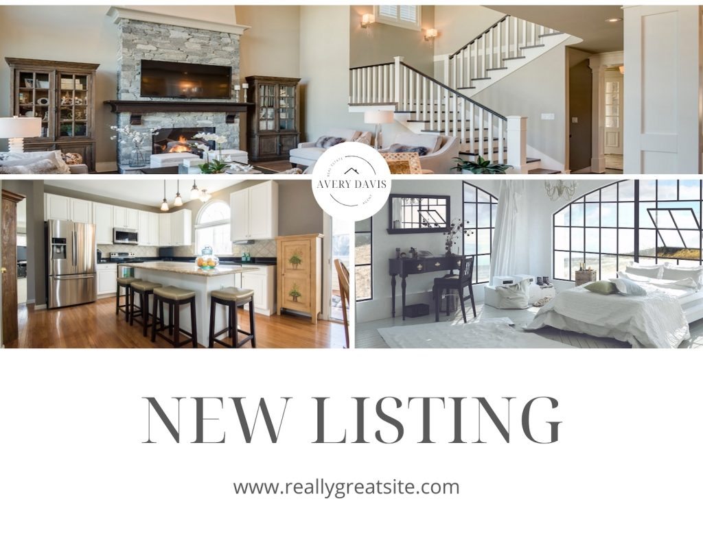 Simple White  Home New Listing Postcard - 1