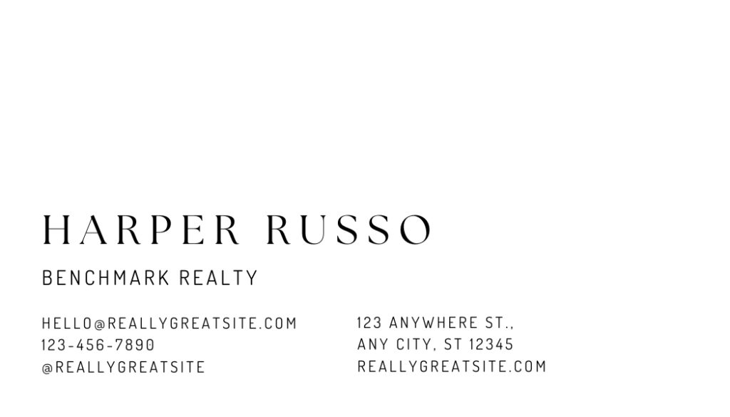 White Elegant Minimalist Beauty Business Card 2