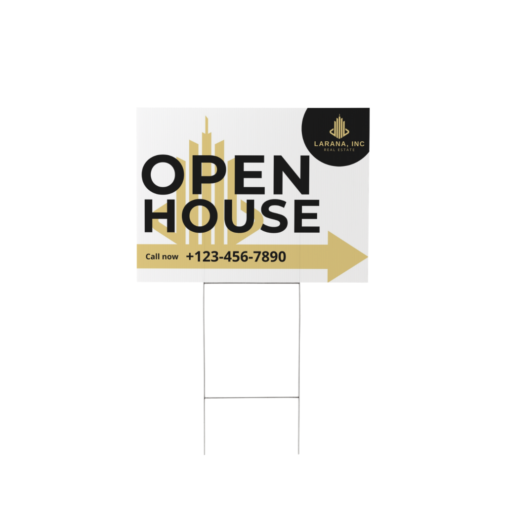 open house sign